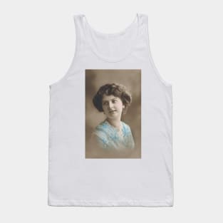 Edwardian lady in blue 2 Tank Top